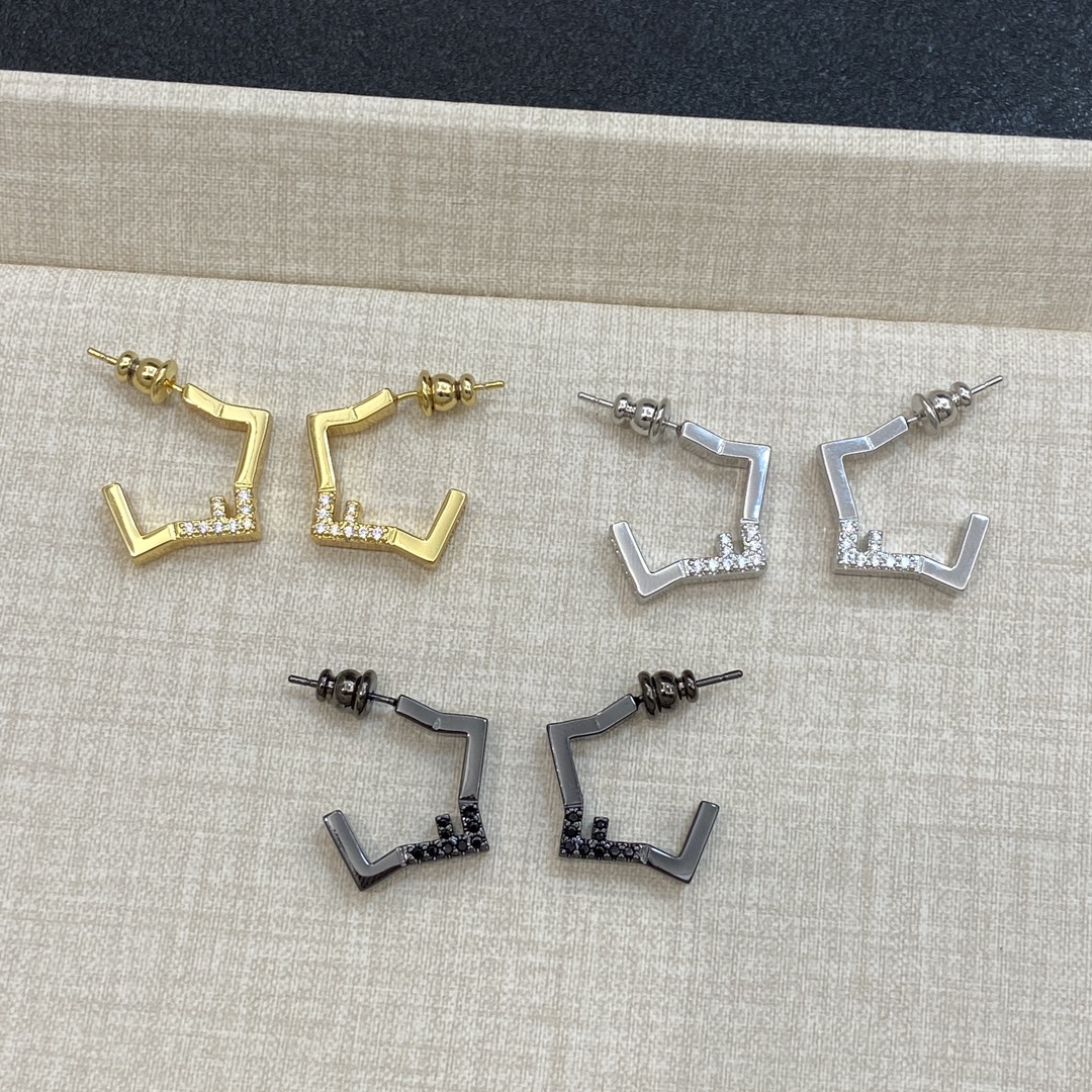 TOP FENDI FF Earrings - 3 Colors