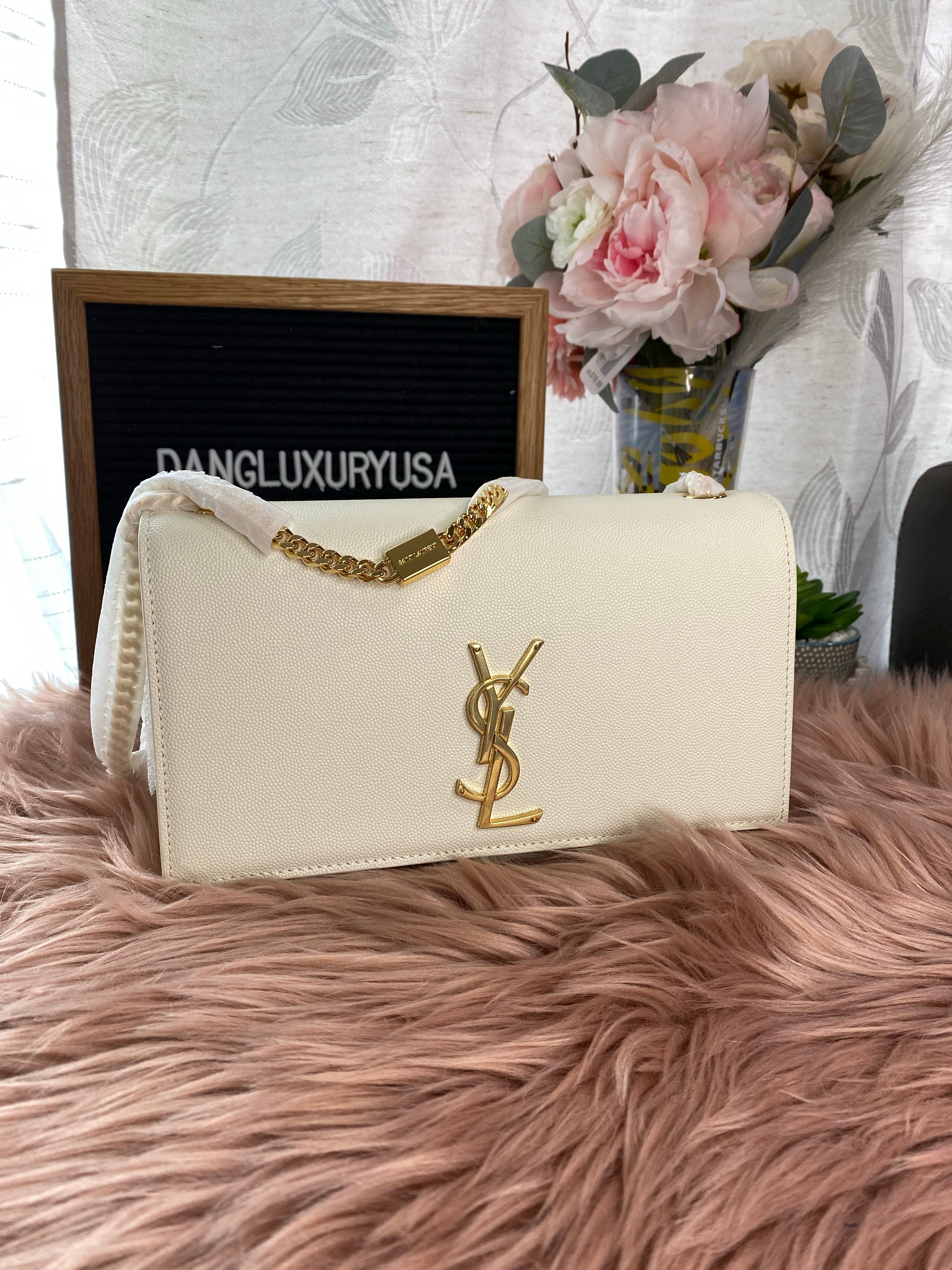 TOP Yves Saint Laurent YSL Kate Bag 24*14.5*5.5cm - White