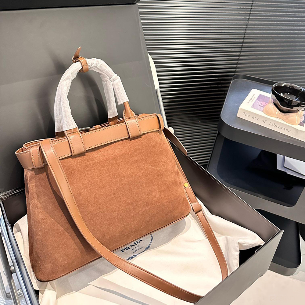 Prada Suede Buckle bag (Replica)