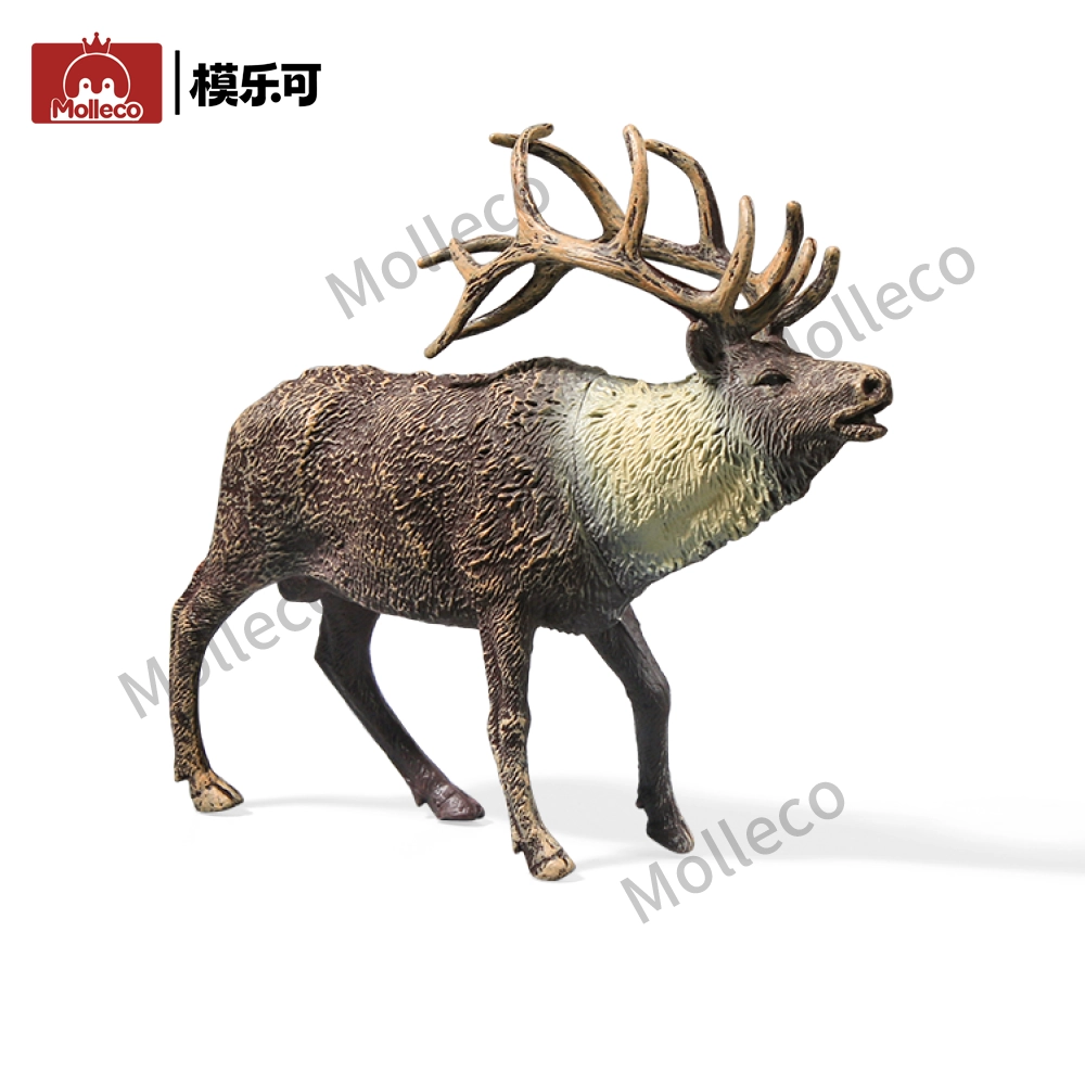 Molleco Animal Figure Toys for Kids and Children Reindeer CP058