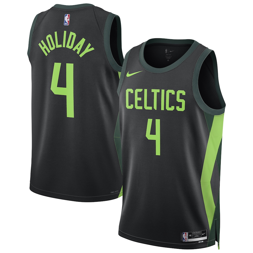 Unisex Boston Celtics Jrue Holiday Black 2024/25 Swingman  Jersey - City Edition