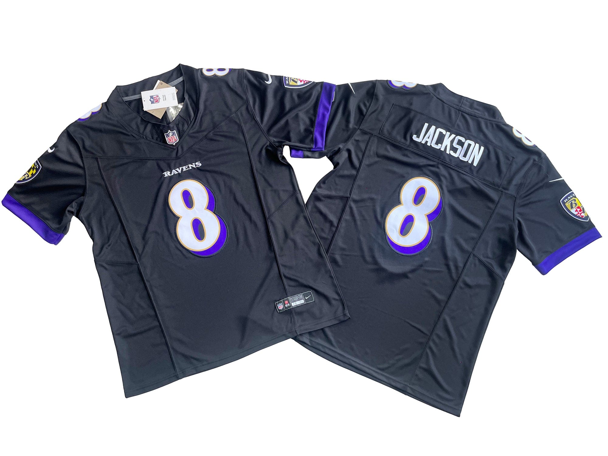 Baltimore Ravens 8# Lamar Jackson  Vapor F.U.S.E. Limited Jersey