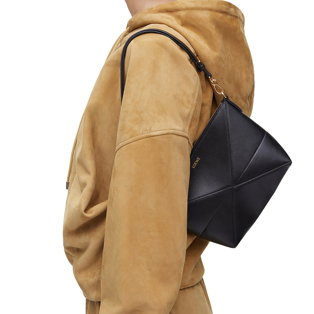 Loewe Puzzle Fold Pouch in Shiny Nappa Calfskin Bag (10A Mirror Version)