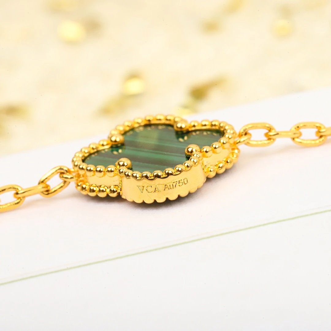 Van Cleef&Arpels VCA alhambra 20 malachite Diamond Necklace