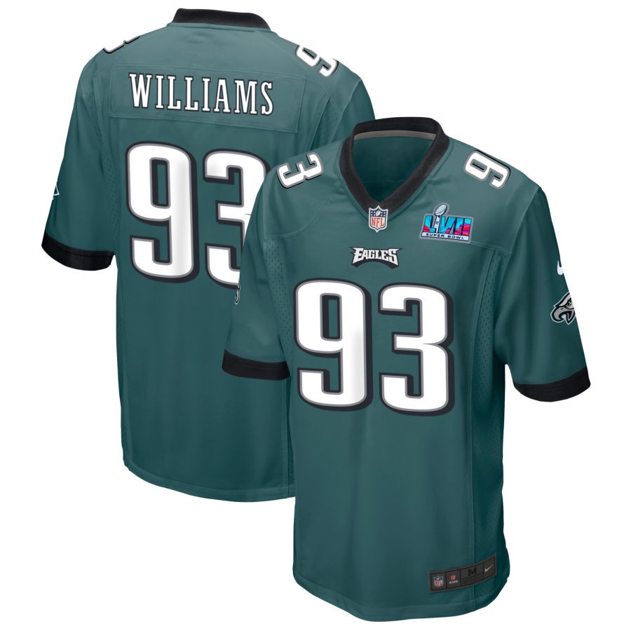 Milton Williams Philadelphia Eagles  Super Bowl LVII Game Jersey - Midnight Green
