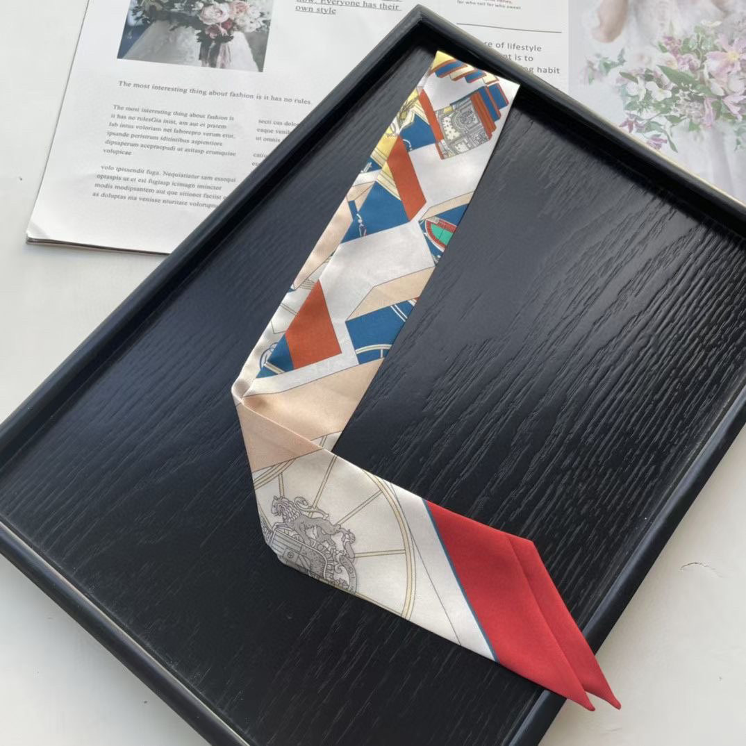 TOP HERMES Twilly Springs Springs Twilly 86 x 5 cm - Four Colours