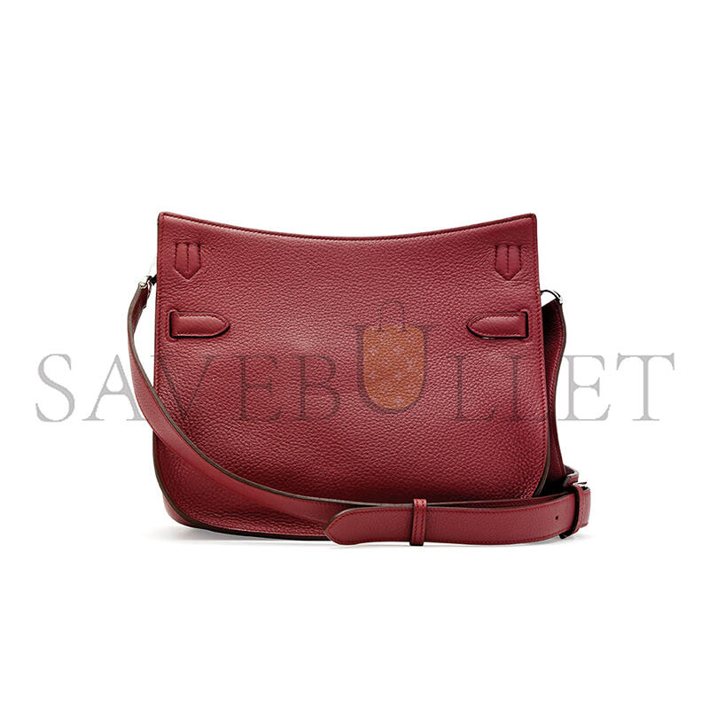 HERMÈS MASTER A BOIS DE ROSE LEATHER JYPSIERE BAG (28*22*12cm)