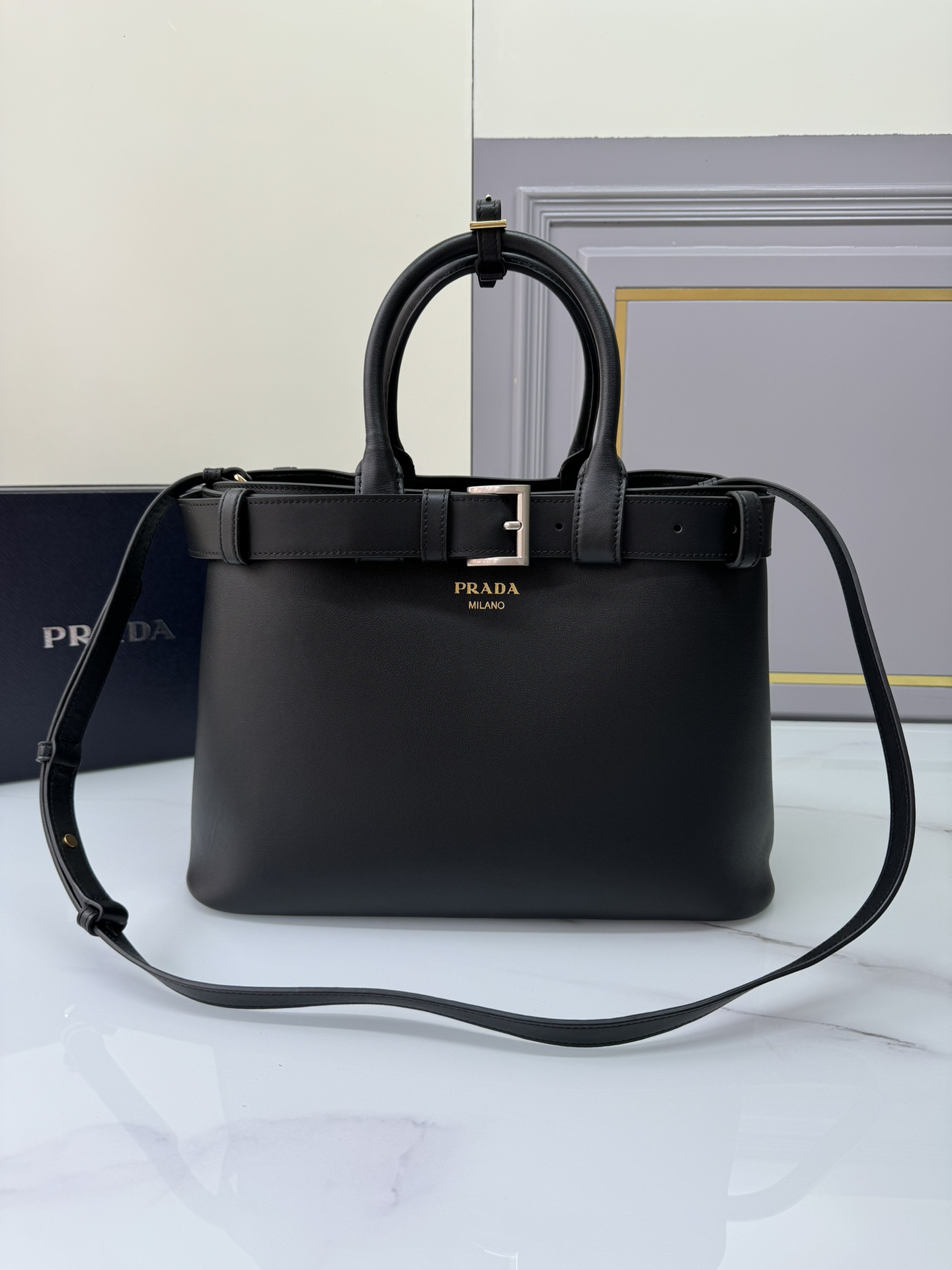 TOP PRADA DoubleBag Medium Shopping Bag 35Ｘ25Ｘ13CM - 2 Colors