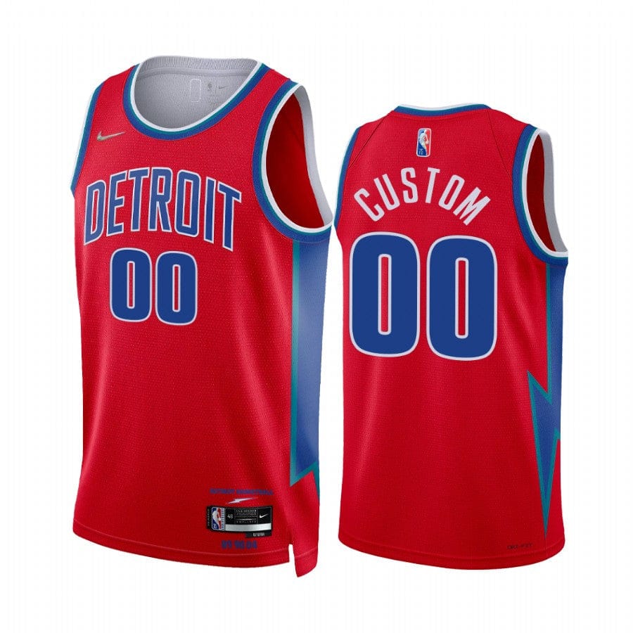 Custom Detroit Pistons 2021-22 City Edition Jersey