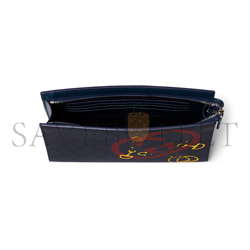 GUCCI GG MEDIUM POUCH WITH PRINT 855681 (28*18*6.5cm)