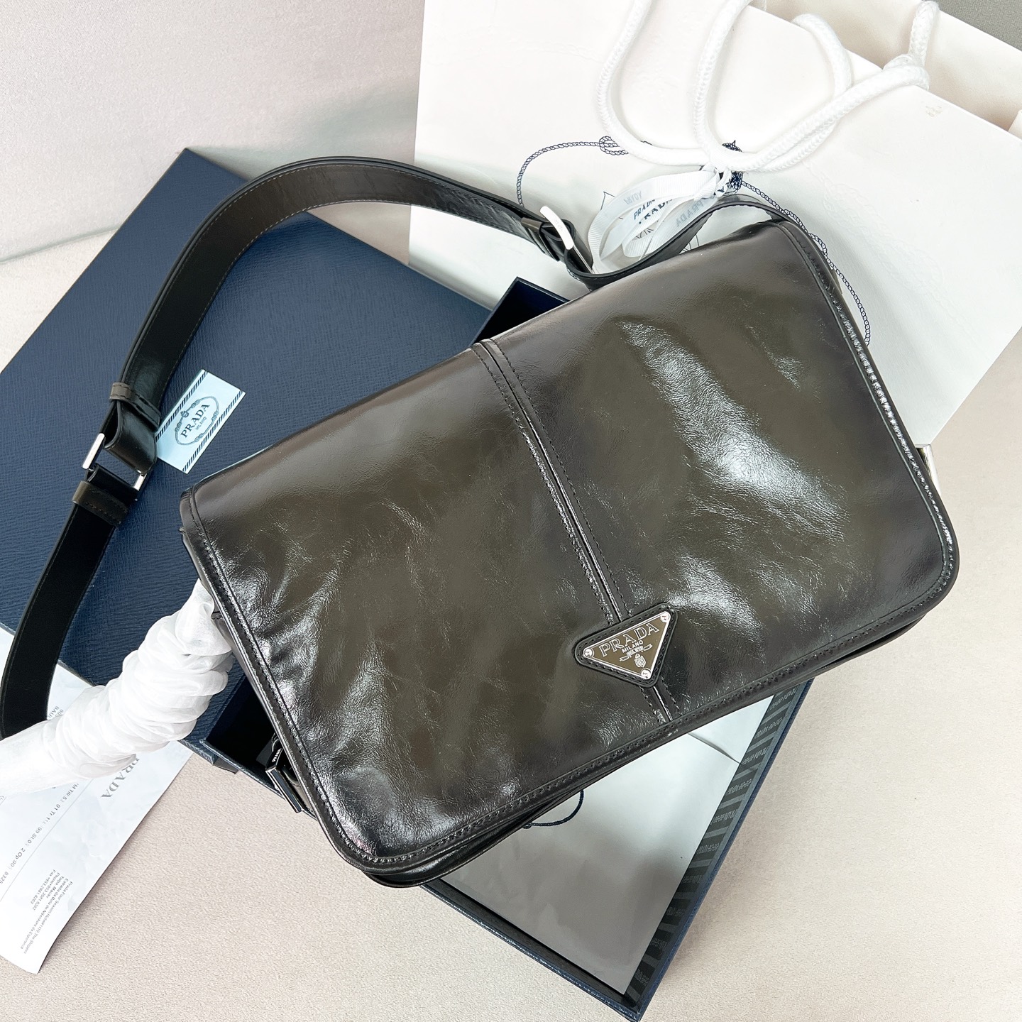 TOP PRADA  Messenger Bag 30x20x11cm - 4 Colors