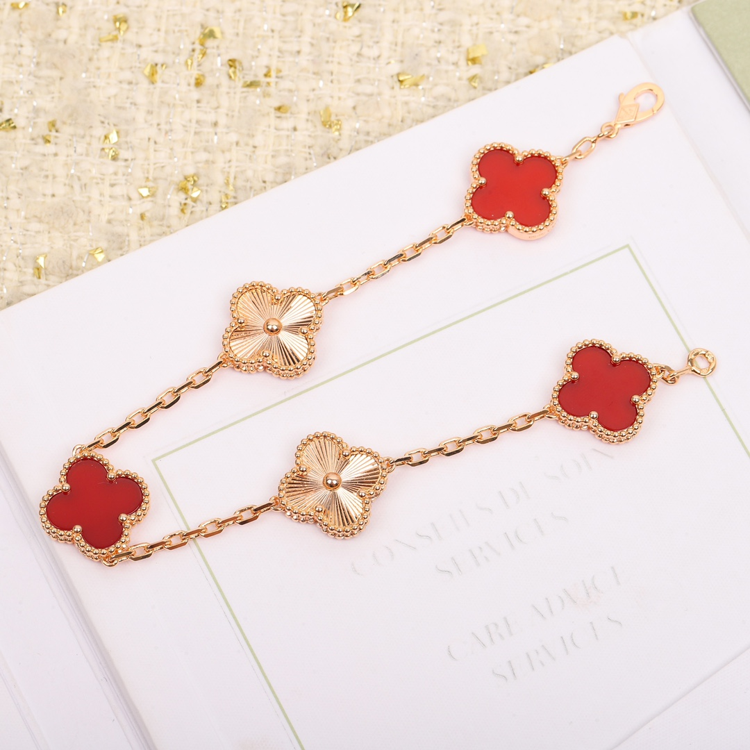 Van Cleef&Arpels VCA alhambra Bracelet Carnelian