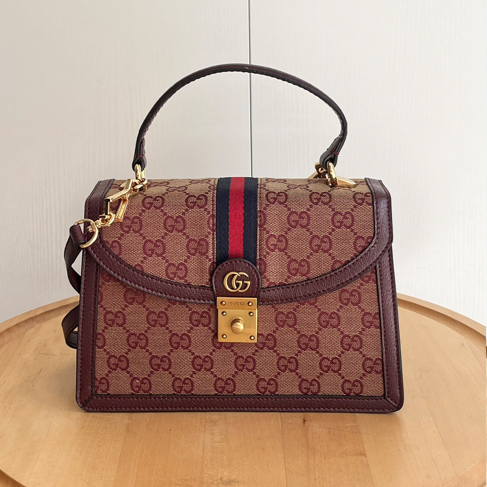 GUCCI  Ophidia Small Top Handle Bag(Replica)