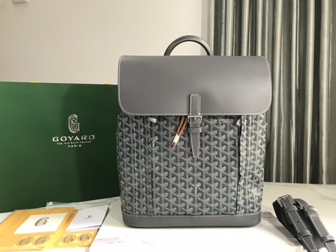 TOP Goyard PM Alpin Backpack 39x32x15.5cm- Grey