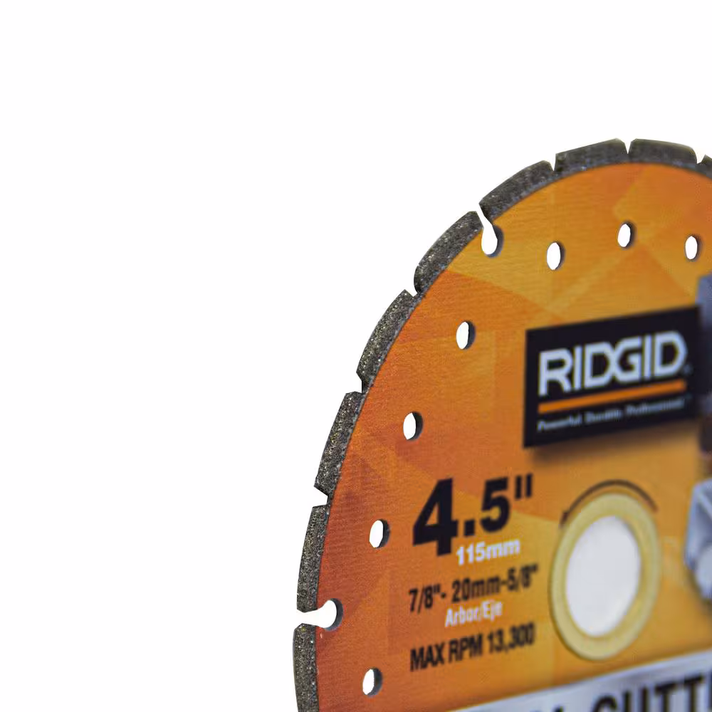 4.5 in. Metal Segmented Rim Cutting Diamond saw blade for metal cutting