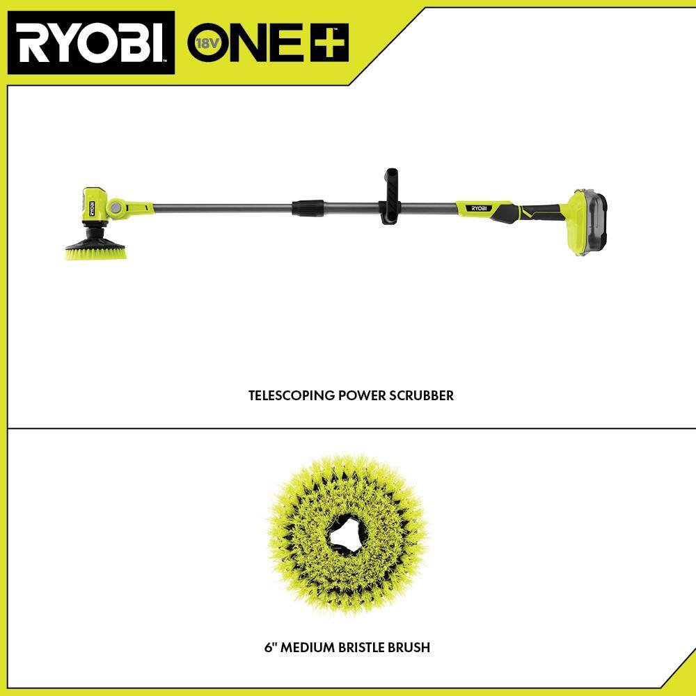 ONE+ 18V Cordless Telescoping Power Scrubber (Tool Only)