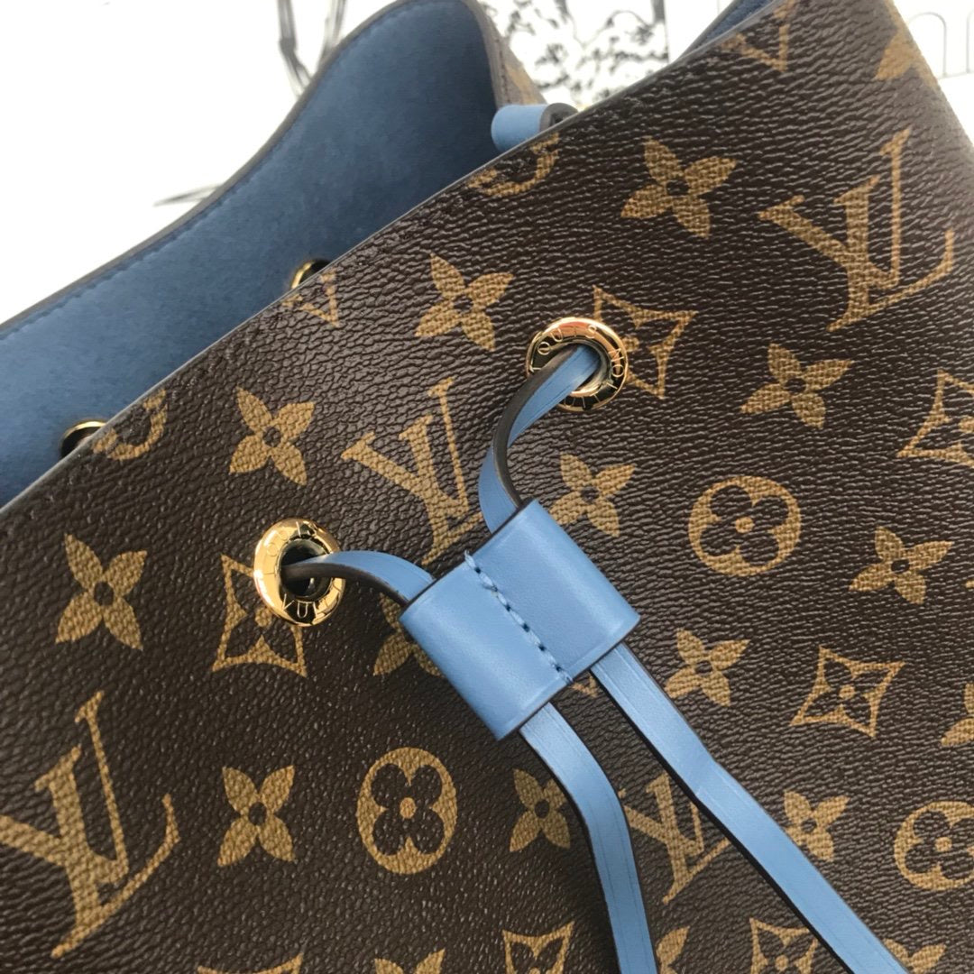 TOP Louis Vuitton LV  Noe Monogram Bag 34x26x19cm - BLUE