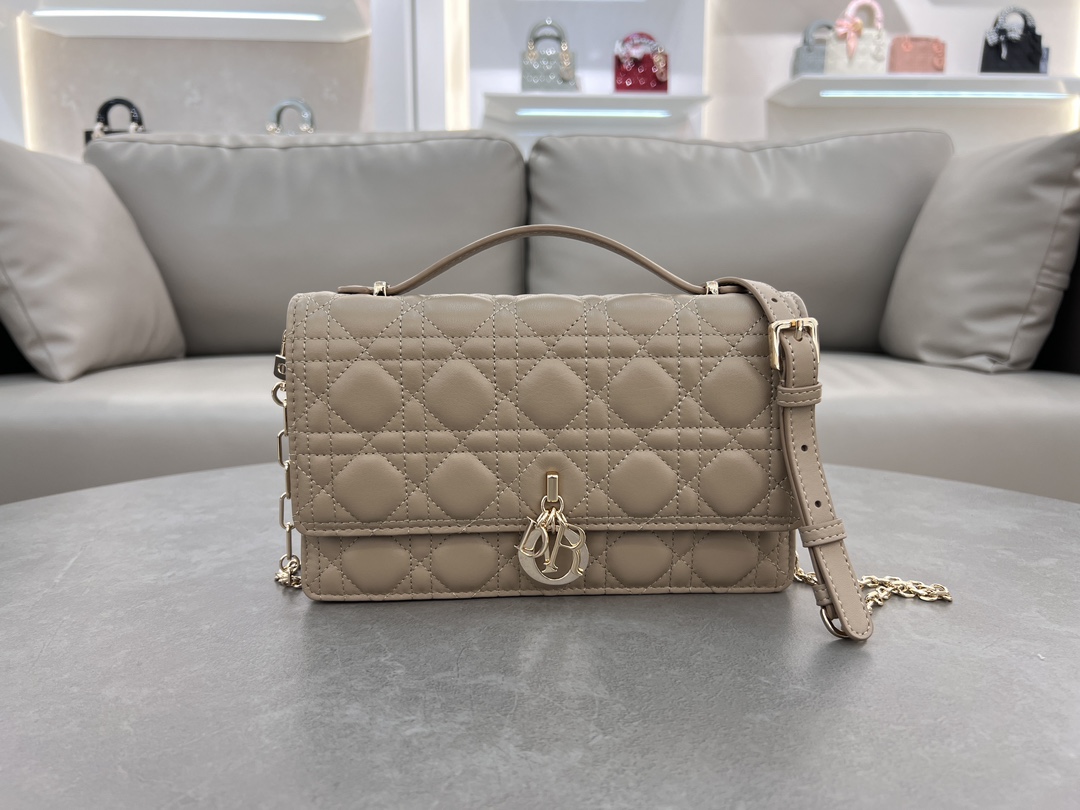 TOP Christian Dior Miss Bag Lambskin Leather 24x14x7.5cm - 5 Color