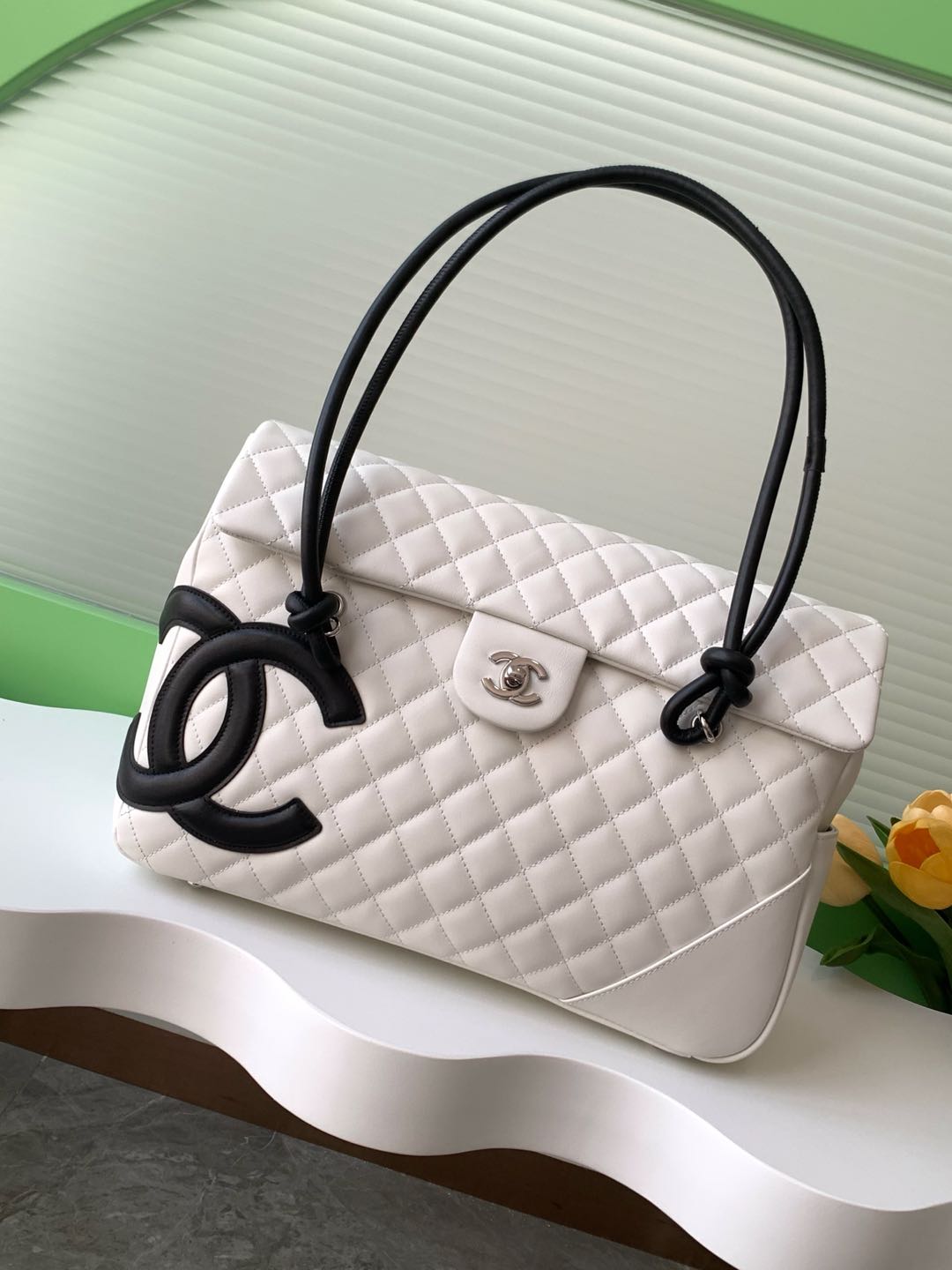 TOP CHANEL Cambon Flap Tote Bag Leather 24x33x11cm - 3 Color