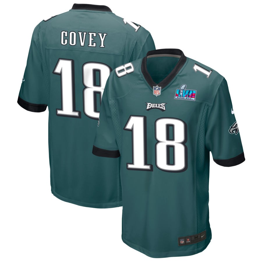Britain Covey Philadelphia Eagles  Super Bowl LVII Game Jersey - Midnight Green