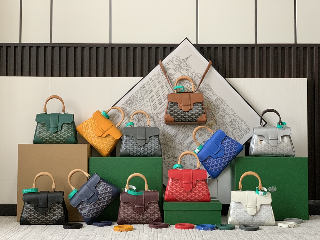 TOP Goyard Saigon Bag 15 x 7.5 x 20 cm  - 11 Colors