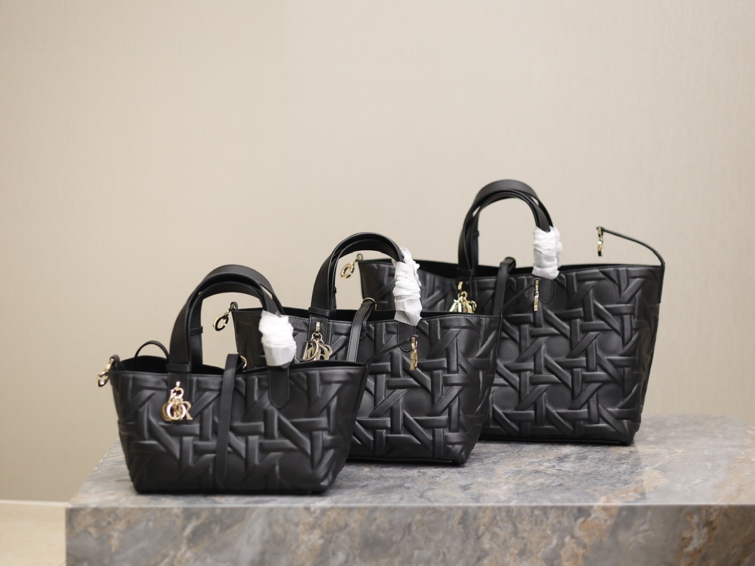 TOP Christian Dior Toujours Handbag 3 Sizes 23cm/28.5cm/37cm - 2 Colors