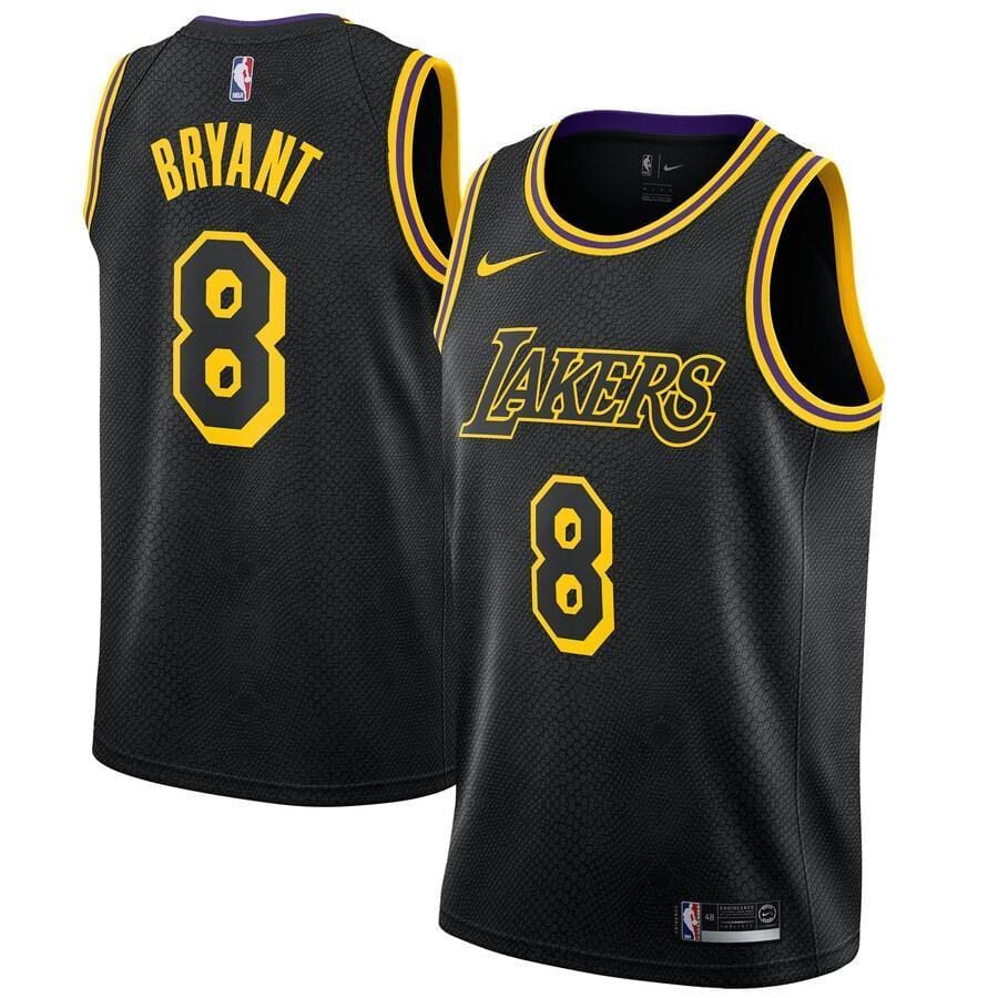 Kobe Bryant #8 Los Angeles Lakers Black City Edition Jersey