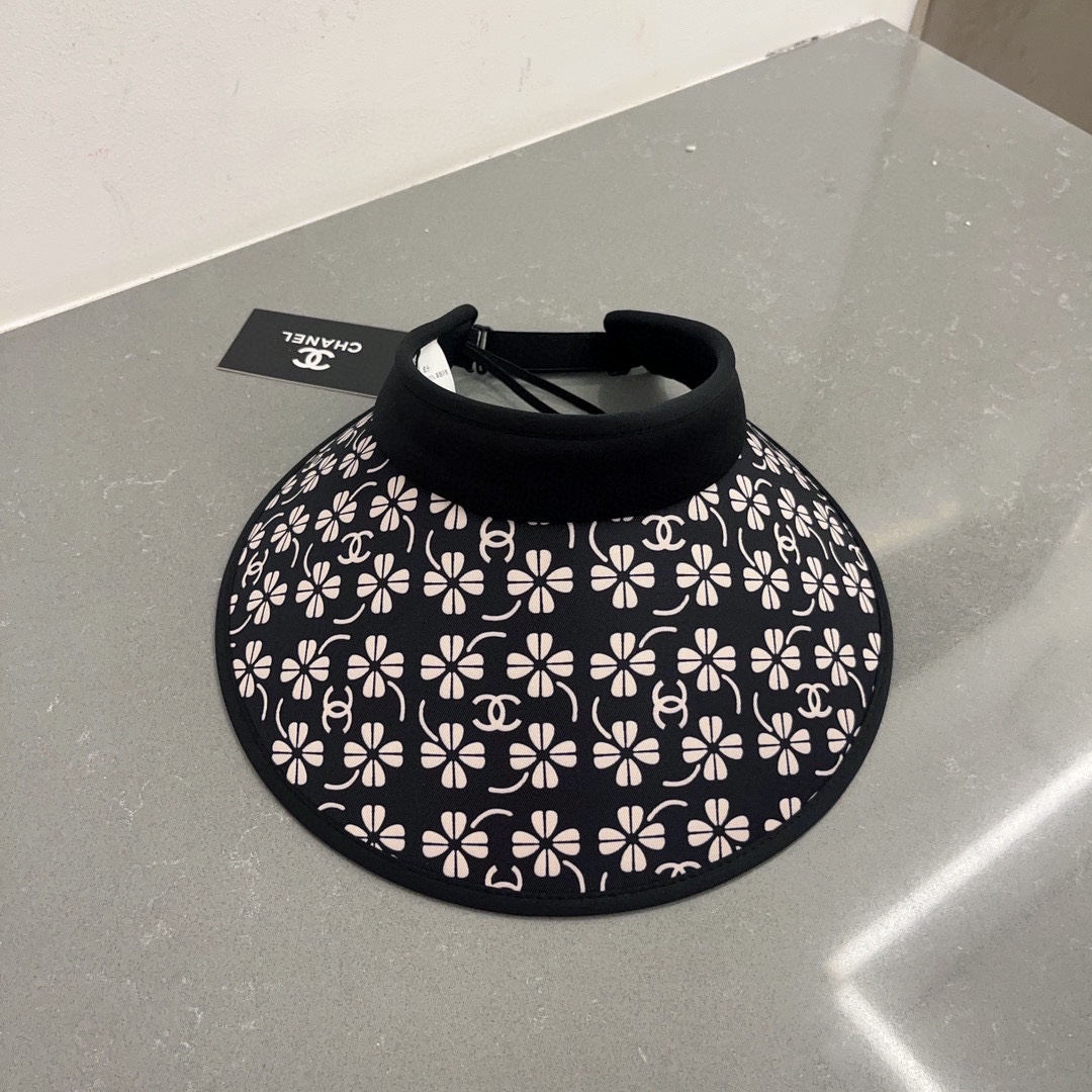 TOP CHANEL Sunscreen Empty Top Headband - Two Colors