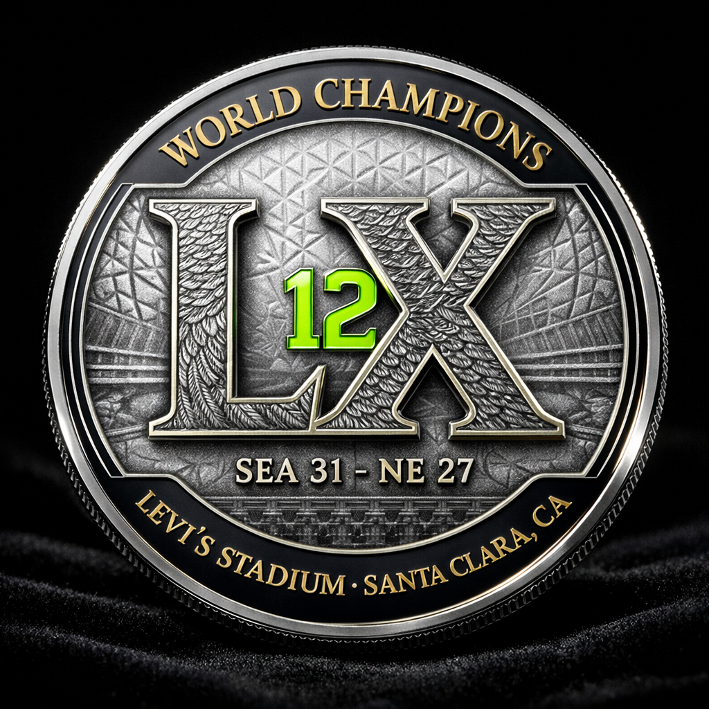 2026 Super Bowl LX Seattle Seahawks Champions Commemorative coin