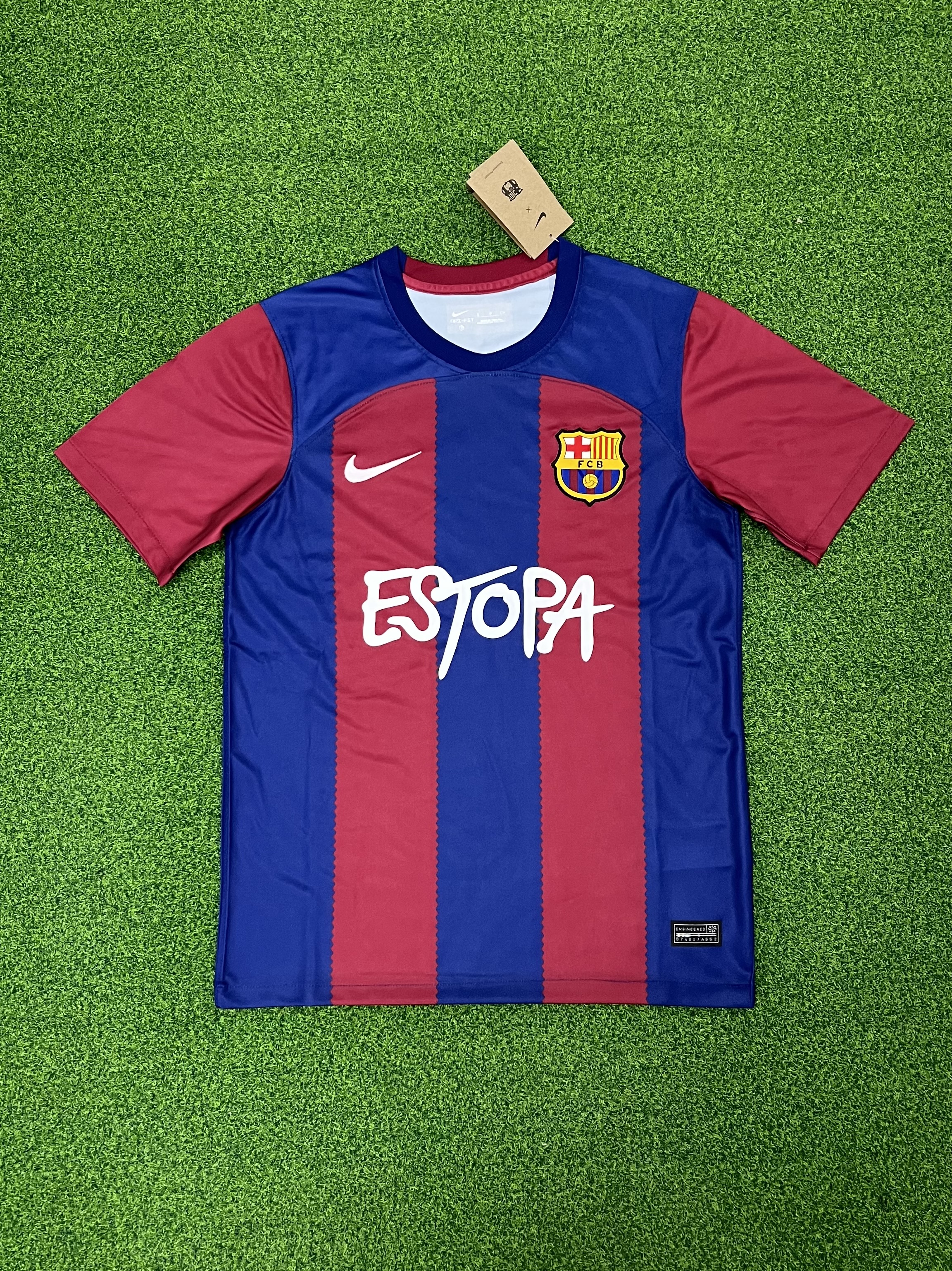 2425 Barcelona x ESTOPA  Soccer  jersey.Player embroidery version