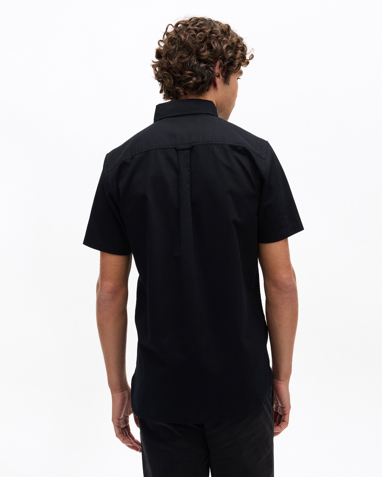 Vintage Oxford Short Sleeve Shirt | Black