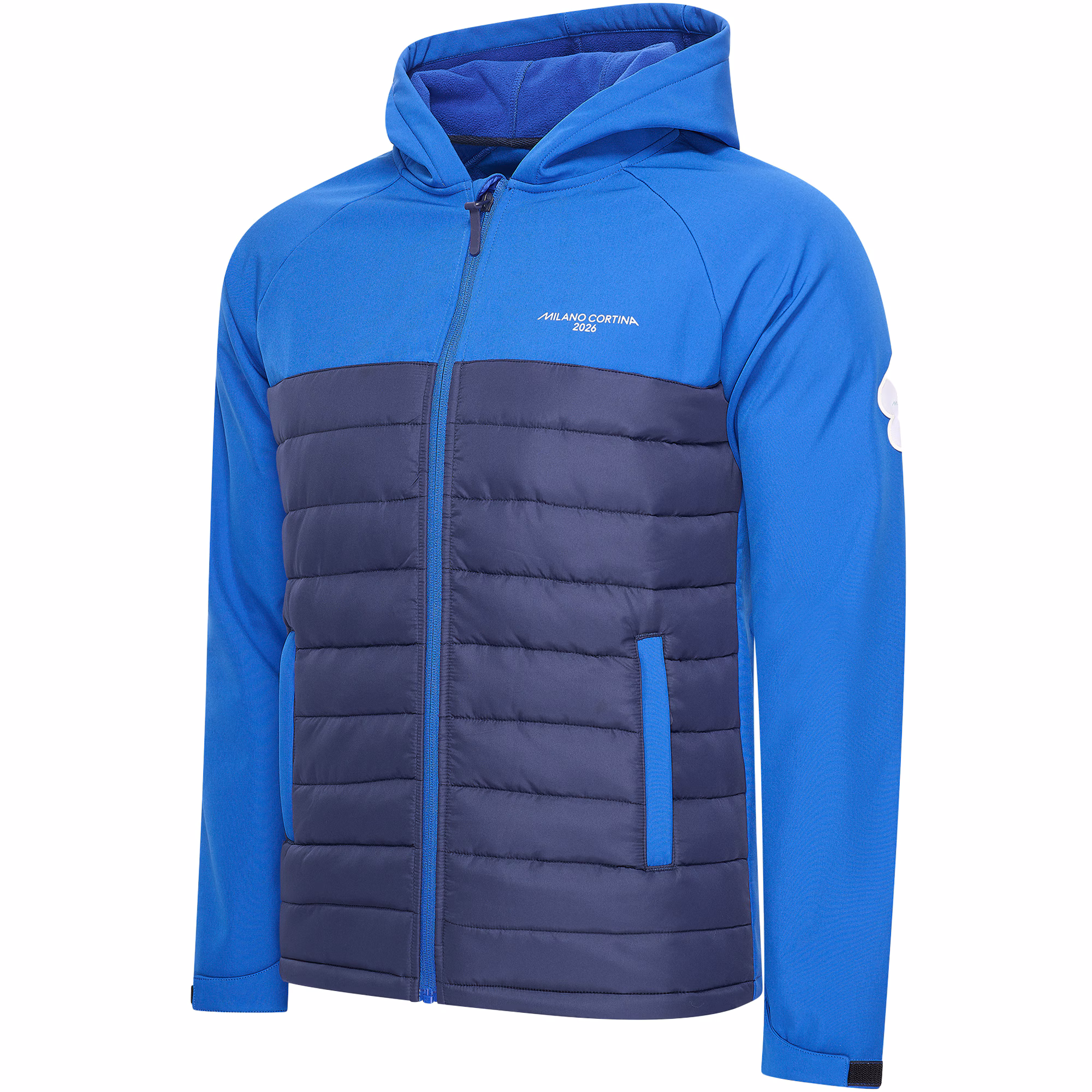 Milano Cortina 2026 Olympics Softshell Hooded Jacket - Blue