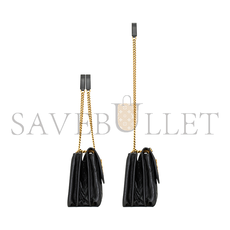 YSL NIKI TRIPOUCH IN VINTAGE LEATHER 8129430EN071000 (28*20.5*13.5cm)