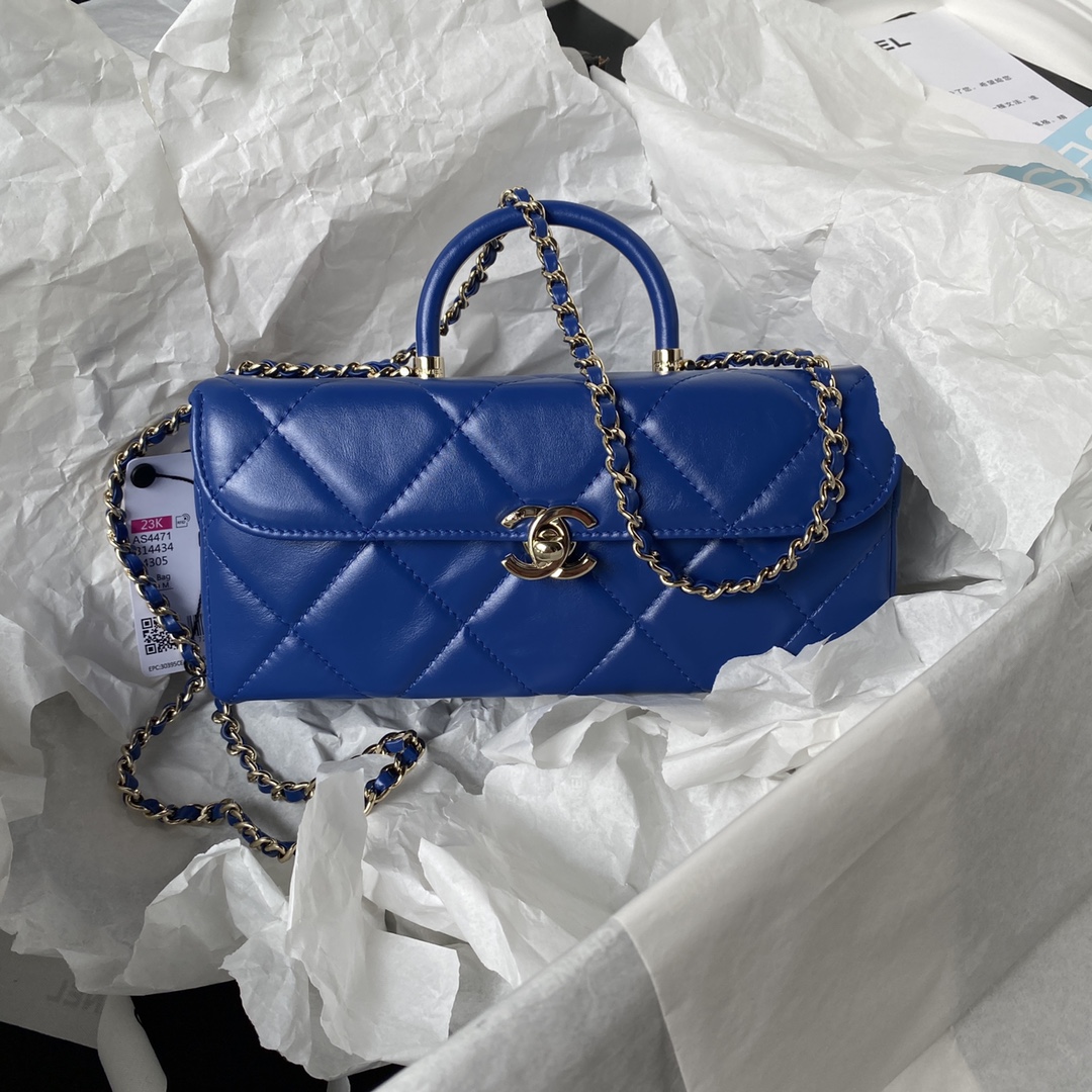 TOP CHANEL 23k Autumn/Winter New Product Handle Box Bag - 10.5×22×9cm - 5 Colors & GHW