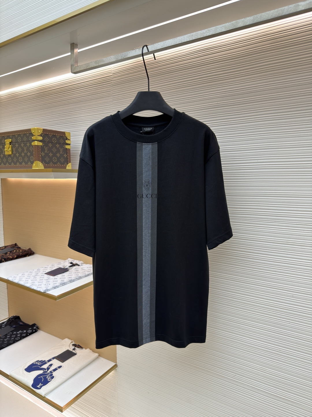 Gucci 织带行李员圆领短袖