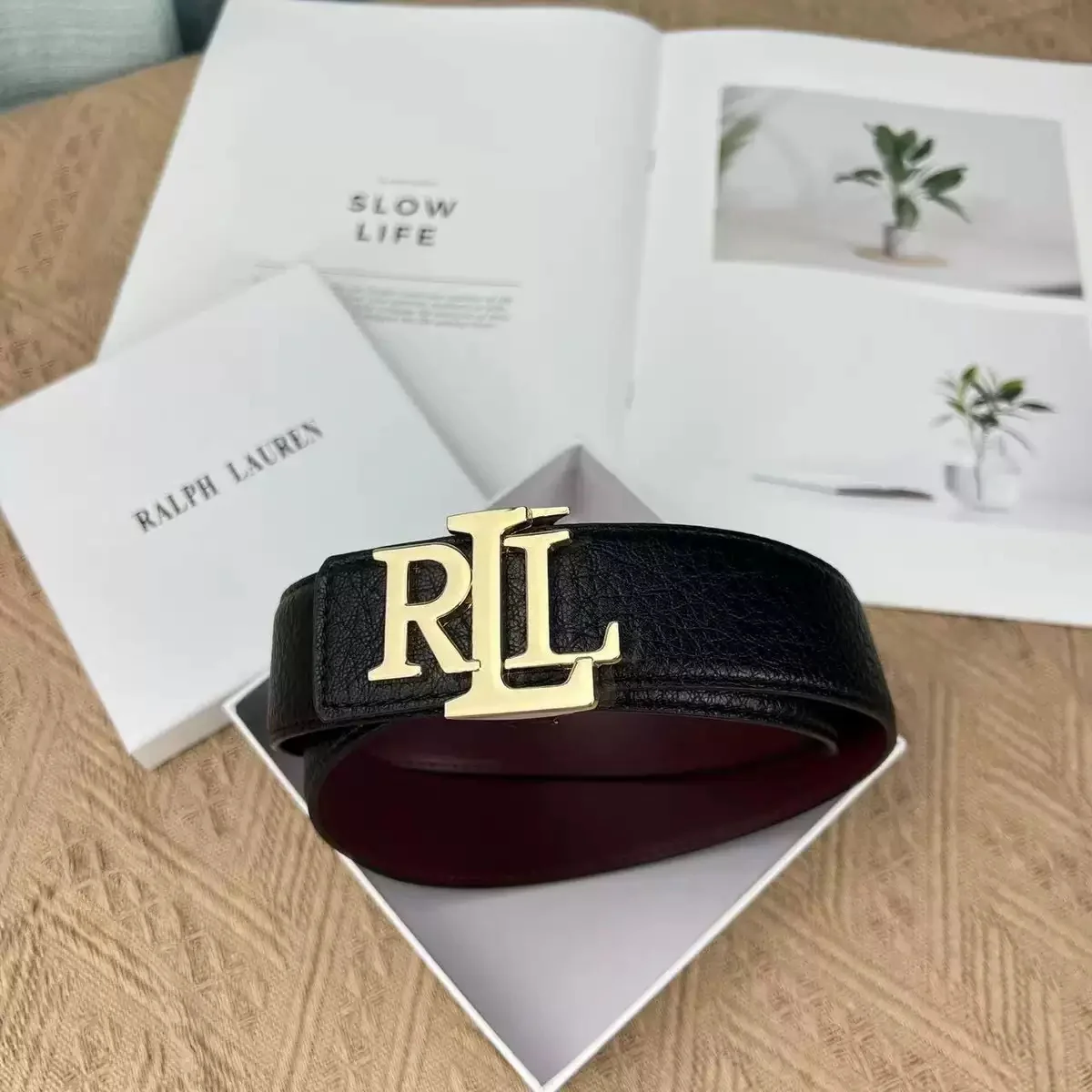 AAABELT Men Litchi Grain Faux Leather Belt, Letter Metal Slide Buckle Casual Waist Strap For Jeans