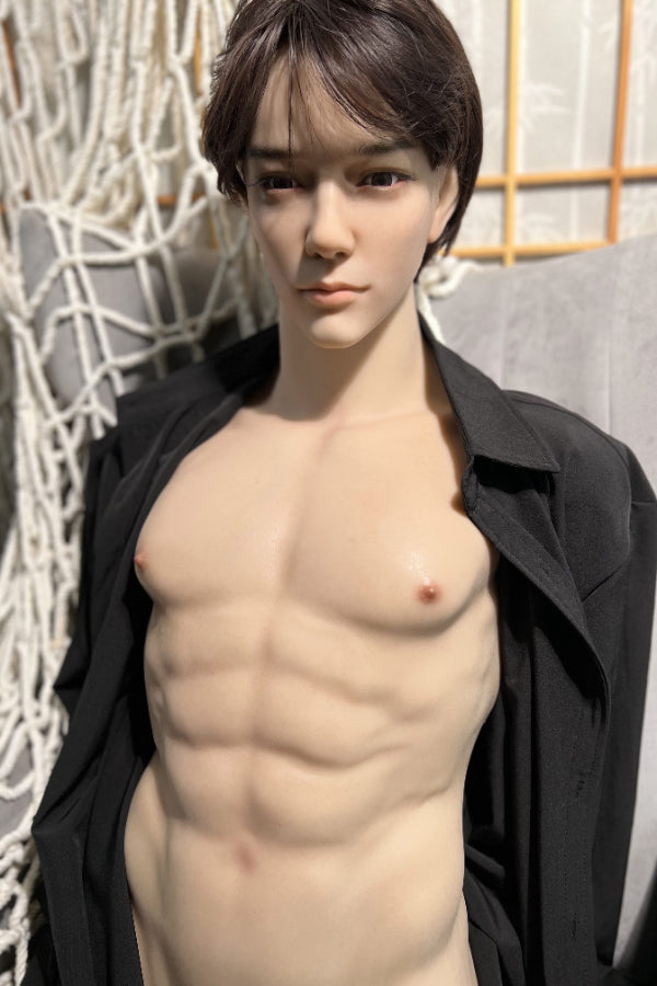 Muscular Silicone Head Male Sex Doll Torso - Kirin