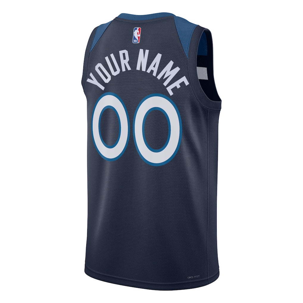 Custom Minnesota Timberwolves Black Jersey – Icon Edition