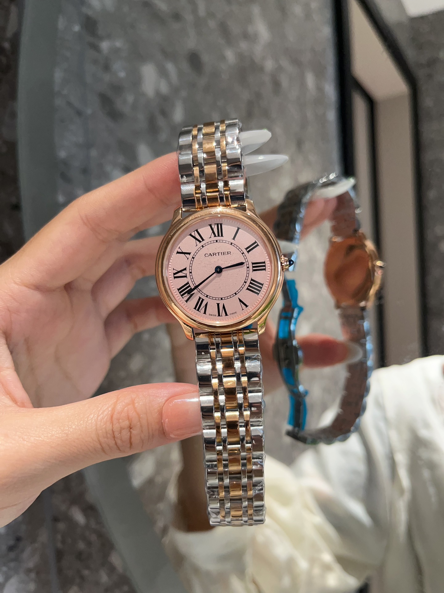 TOP Cartier Ronde Must de Cartier Pink Dial-2 Sizes