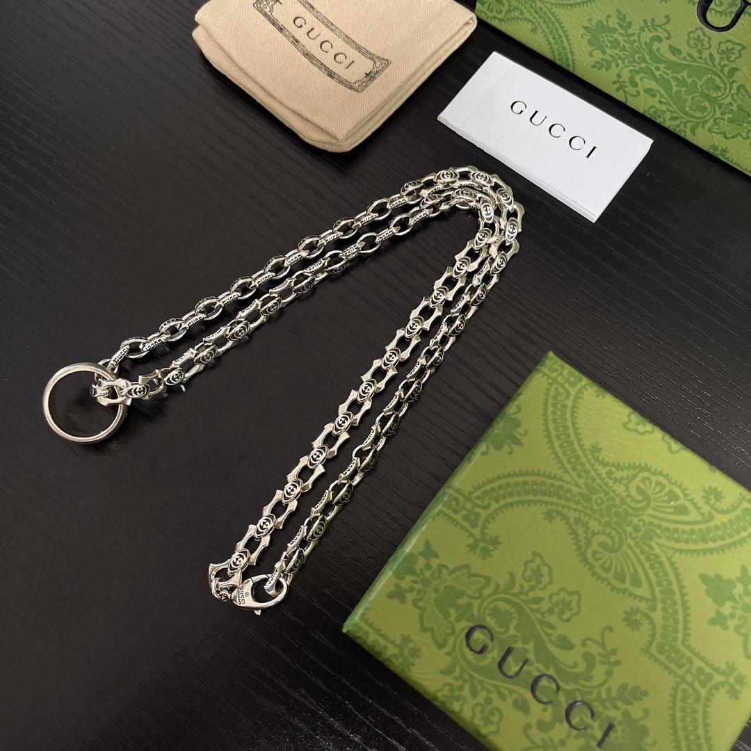 TOP GUCCI  Necklace - Sliver