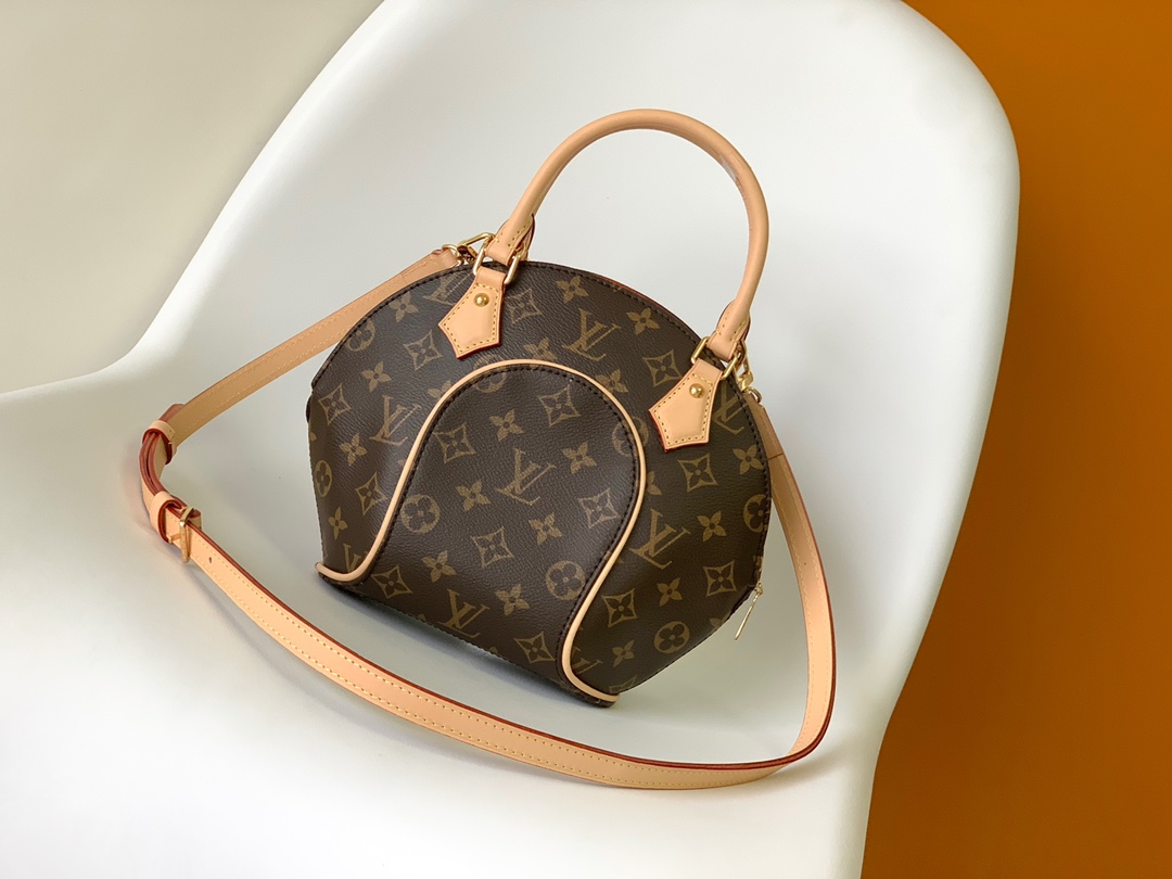 TOP Louis Vuitton LV Ellipse Small Handbag 28x21x8cm - Brown