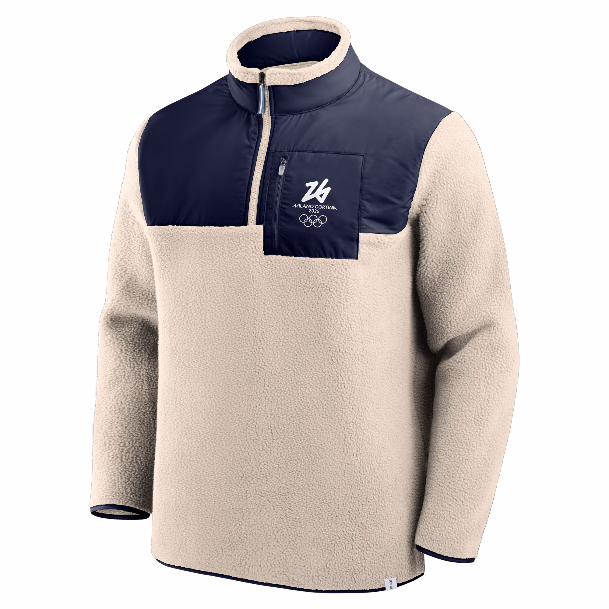 Milano Cortina 2026 Olympics Microfleece Jacket - Cream