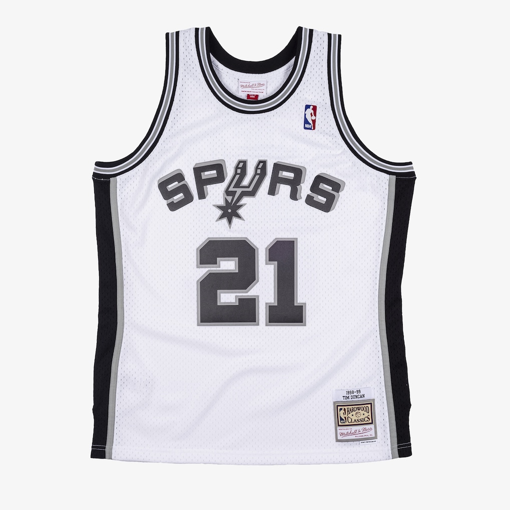 Tim Duncan Throwback San Antonio Spurs Jersey - White