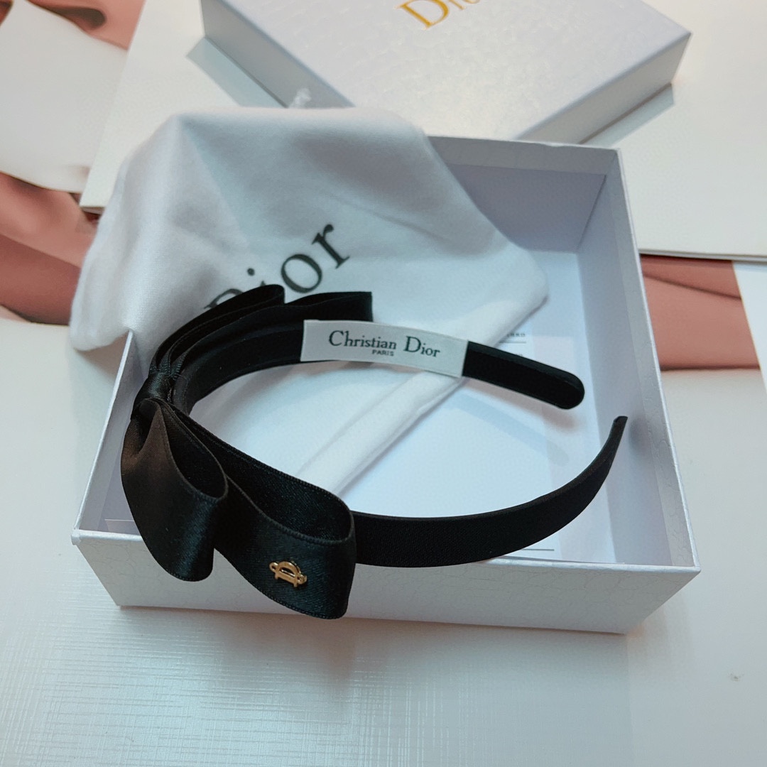 TOP Christian Dior New Bow Hair Accessories - 2 Colour