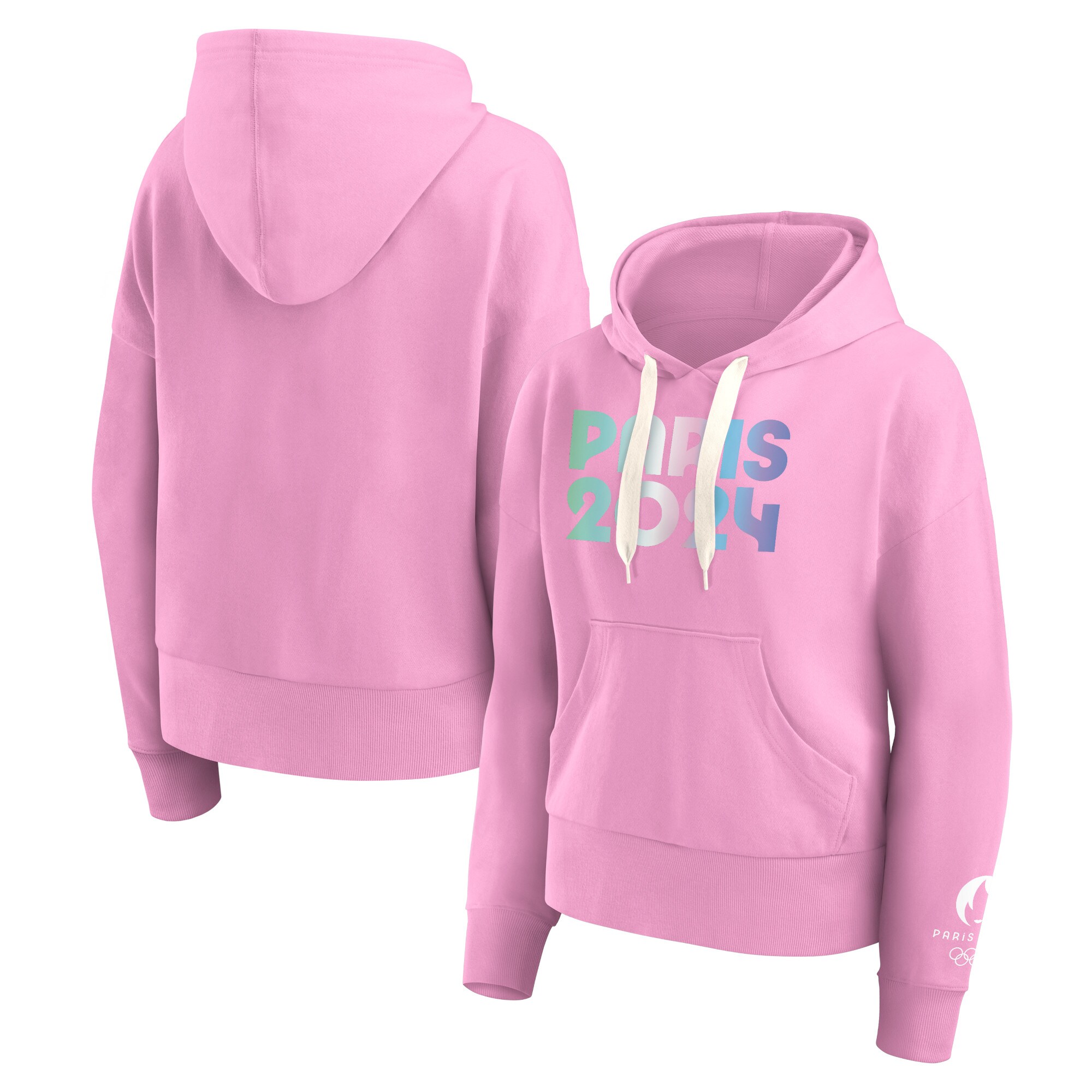 Women's Fanatics Pink Paris 2024 Summer Olympics Euphoric Pullover Hoodie