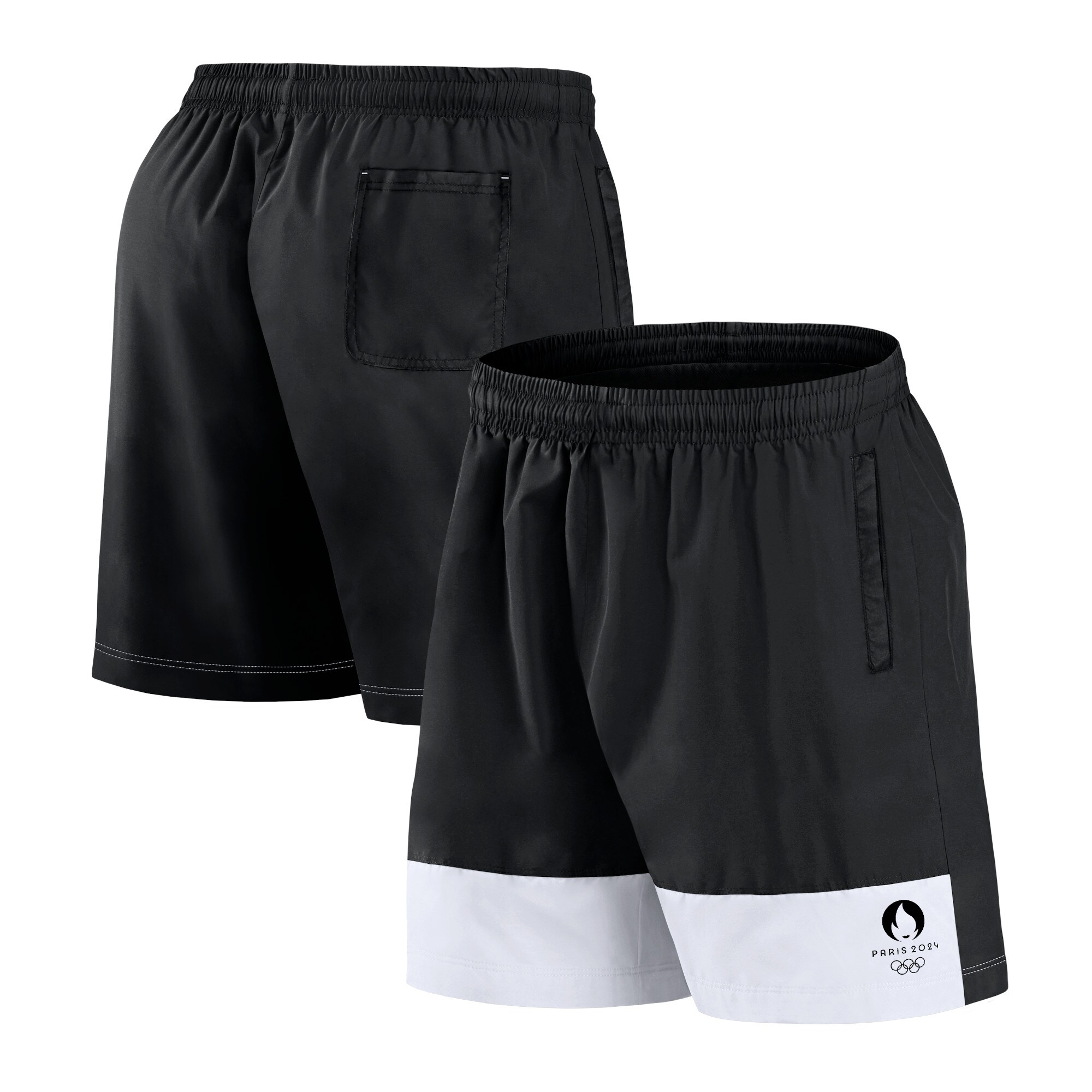 Men's Fanatics Black Paris 2024 Summer Olympics Elevated Shorts
