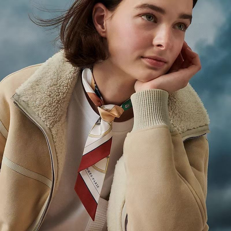 TOP HERMES Twilly Springs Springs Twilly 86 x 5 cm - Four Colours