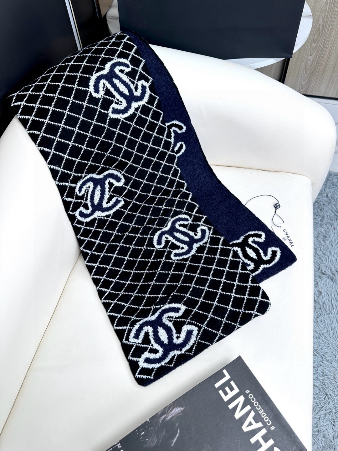 TOP CHANEL CC Scarf 30X185 cm - 3 Color