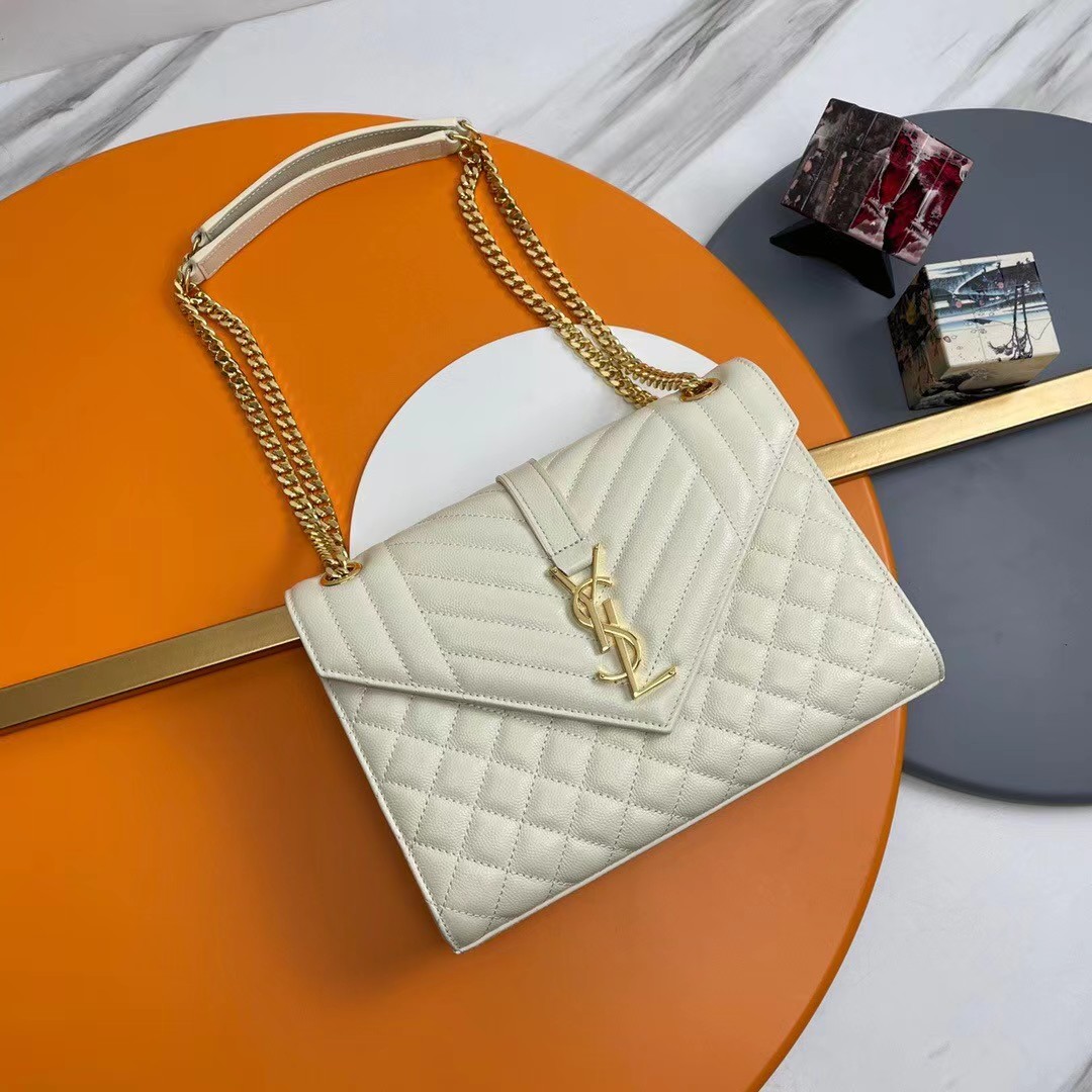 Saint Laurent YSL Envelope Medium 24- Embossed Leather(Replica)