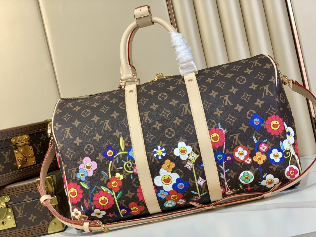 TOP Louis Vuitton LV Keepall 45 Travel Bag  45X27X20cm - Brown